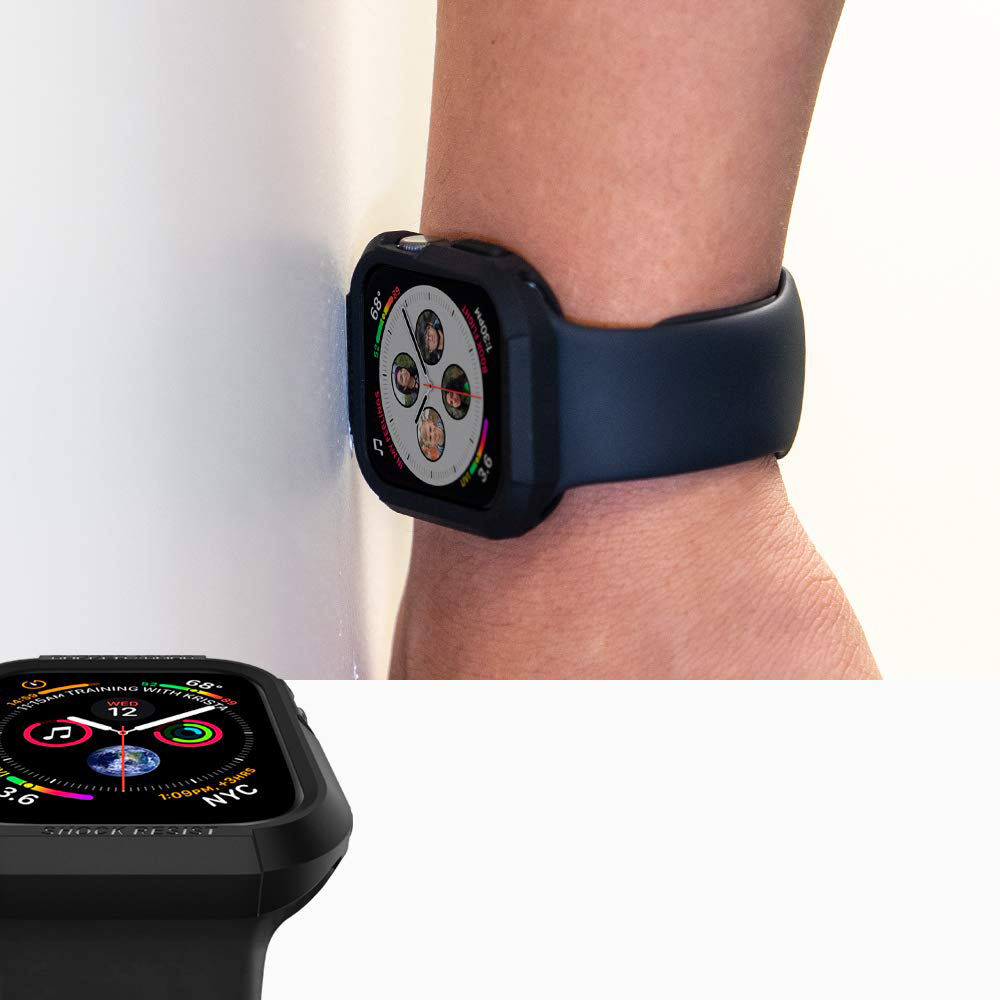 Oryginalne etui od marki Spigen z serii Rugged Armor dla Apple Watch 44 mm Series 4